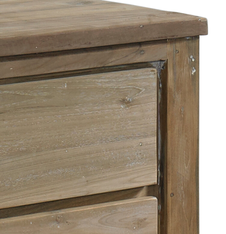 Padmas Stockholm Reclaimed Teak End Table w/ Drawers