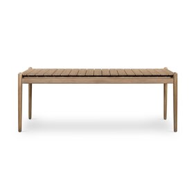 Four Hands 81" Rosen Outdoor Dining Table- Natural Eucalyptus FSC