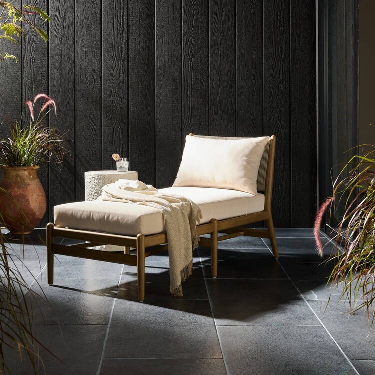 Four Hands Rosen Outdoor Chaise- Lakin Oat