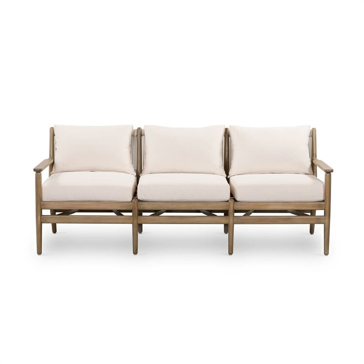 Four Hands 73" Rosen Outdoor Sofa- Lakin Oat