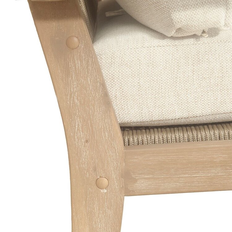 GatherCraft Ciera Outdoor Club Chair- Acacia, PP Rope