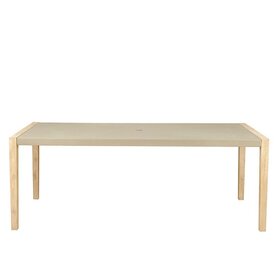 GatherCraft Ciera Outdoor Dining Table- Acacia, Duralcrete