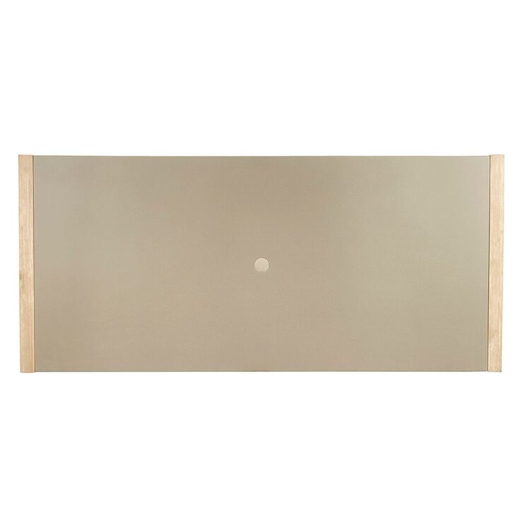 GatherCraft Ciera Outdoor Dining Table- Acacia, Duralcrete