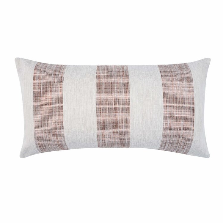 Threads Republic Ronan Stiped Lumbar Pillow, 14" x 26" Passage Spice
