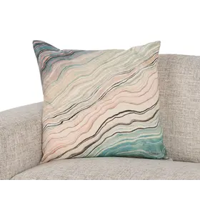 EQ Zircon Mint Multi Pillow, 22" x 22"