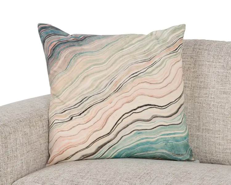 EQ Zircon Mint Multi Pillow, 22" x 22"