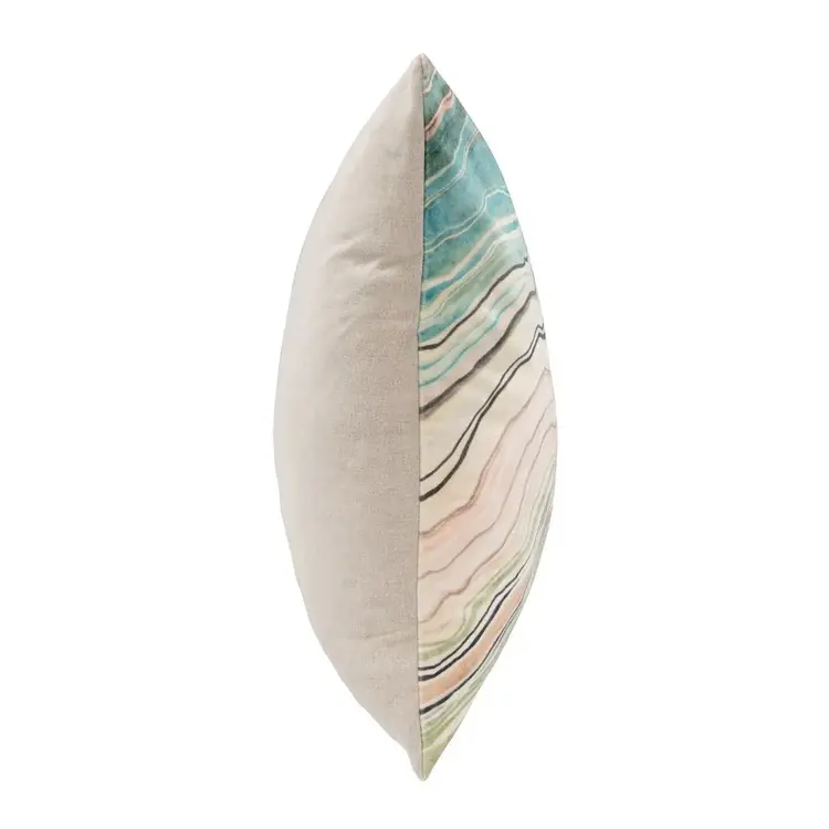 EQ Zircon Mint Multi Pillow, 22" x 22"