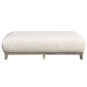 Atelier Home Dalton Ottoman, 60" Linen KW