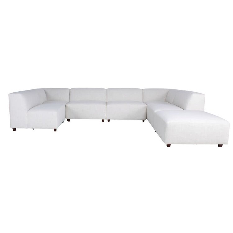 Jes & Gray Braxton Sectional- Lola Magnolia (3 Armless / 2 Corner)