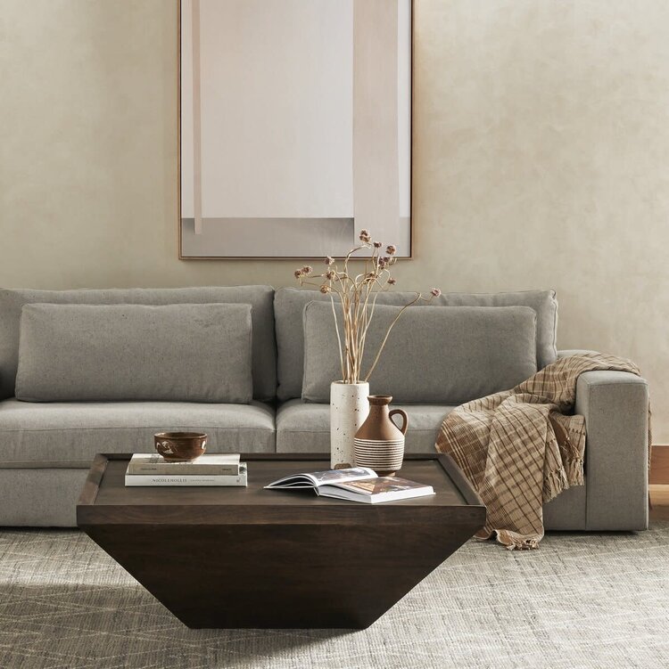 Four Hands Drake Coffee Table- Aged Brown