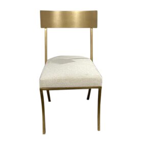 Atelier Home Brio Dining Chair- Antique Gold/ Fagu Snow