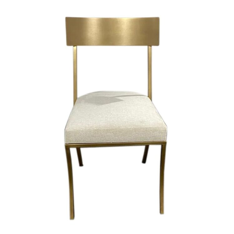 Atelier Home Brio Dining Chair- Antique Gold/ Fagu Snow