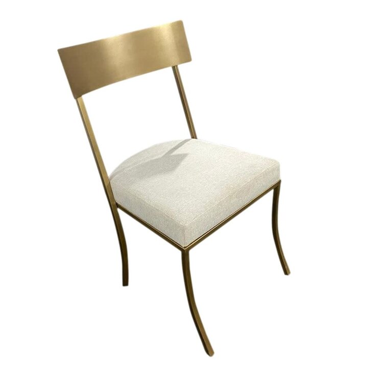 Atelier Home Brio Dining Chair- Antique Gold/ Fagu Snow