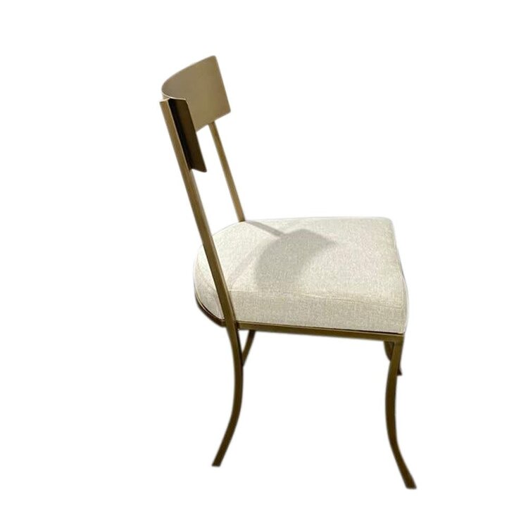 Atelier Home Brio Dining Chair- Antique Gold/ Fagu Snow