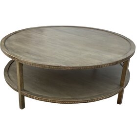 Southern Sky Taylor 48" Round Coffee Table- Fawn Brown