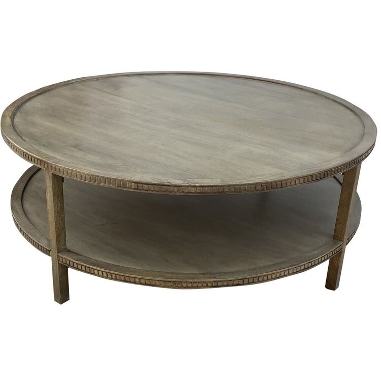 Southern Sky Taylor 48" Round Coffee Table- Fawn Brown