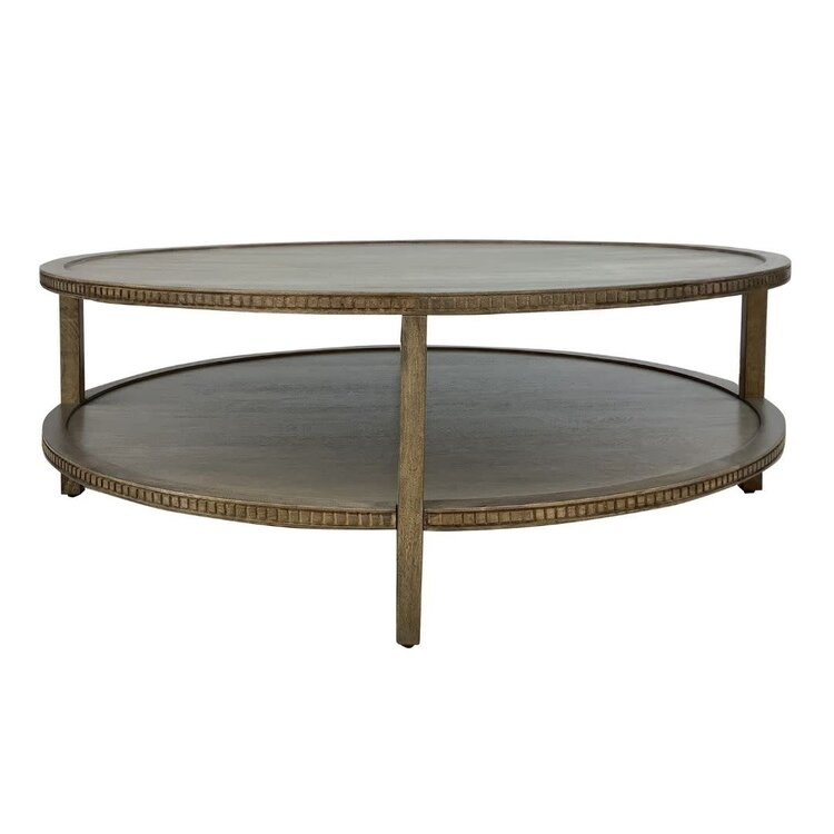 Southern Sky Taylor 48" Round Coffee Table- Fawn Brown