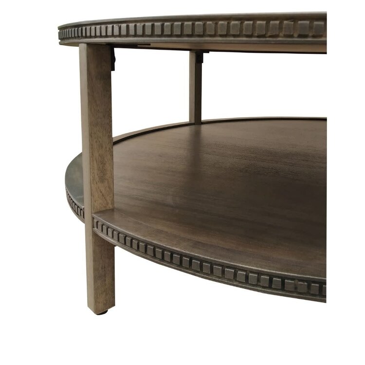 Southern Sky Taylor 48" Round Coffee Table- Fawn Brown