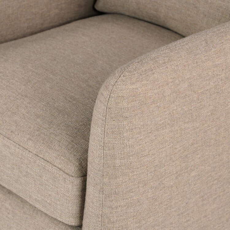 Four Hands Banks Slipcover Swivel Chair- Alcala Taupe