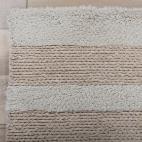 Threads Republic Ria Rug Collection, Beige 3' x 10'