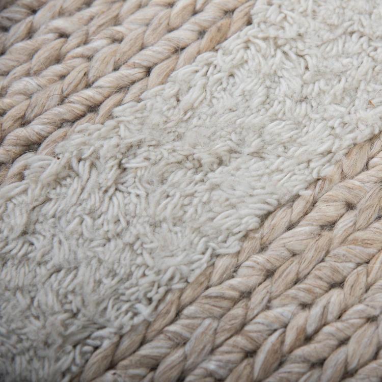 Threads Republic Ria Rug Collection, Beige 3' x 10'