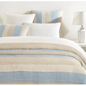 Moon Hills Linen Duvet Cover, Lapis King