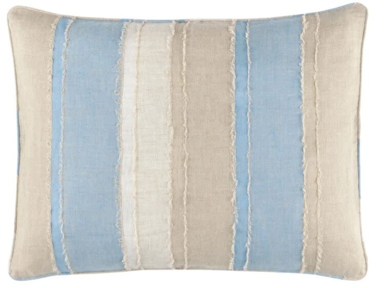 Moon Hills Linen Sham, Lapis Euro