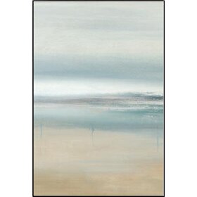 Beach Stroll I w/ Poly Silver Float Frame