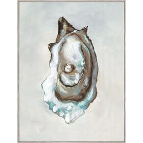 Pearls of the East II w/ Poly Grey Barnwood Floater Frame