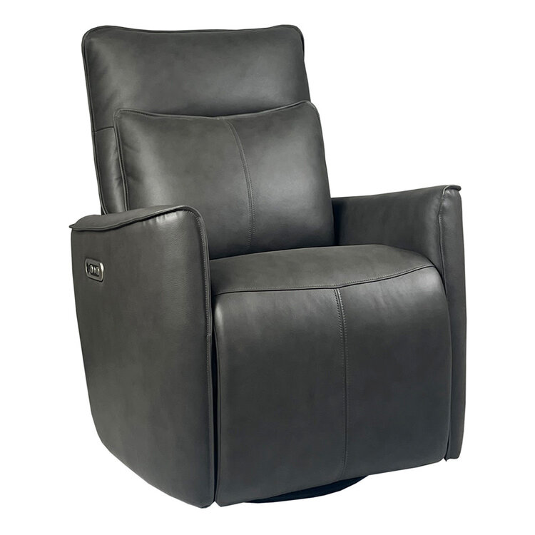 Brandon Swivel Glider Recliner- Ajax Grey