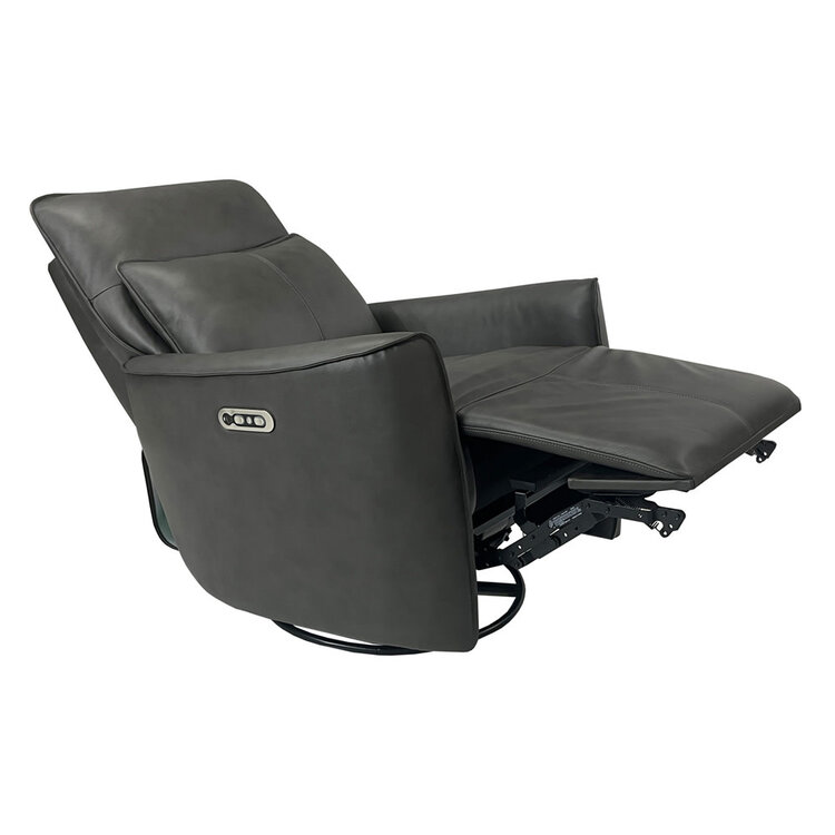 Brandon Swivel Glider Recliner- Ajax Grey