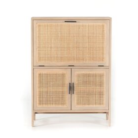 Four Hands Caprice Bar Cabinet- Natural Mango