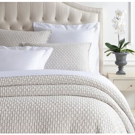 Lodi Matelasse Sham, Sand Dutch Euro