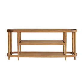 Atelier Home Keaton Console Table- Light Pecan