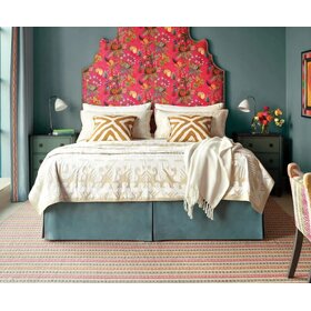 Knight Wood Cutwork Sham, Natural Euro