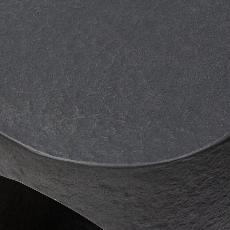 Four Hands Samson End Table- Distressed Graphite Concrete