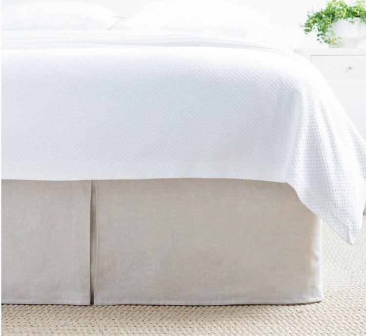 Lush Linen Bed Skirt, Natural King