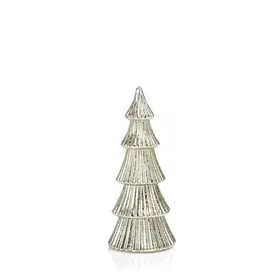 LED Ribbed Antique- Medium Silver Tree