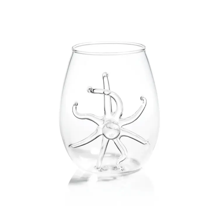 Octopus Stemless Glass