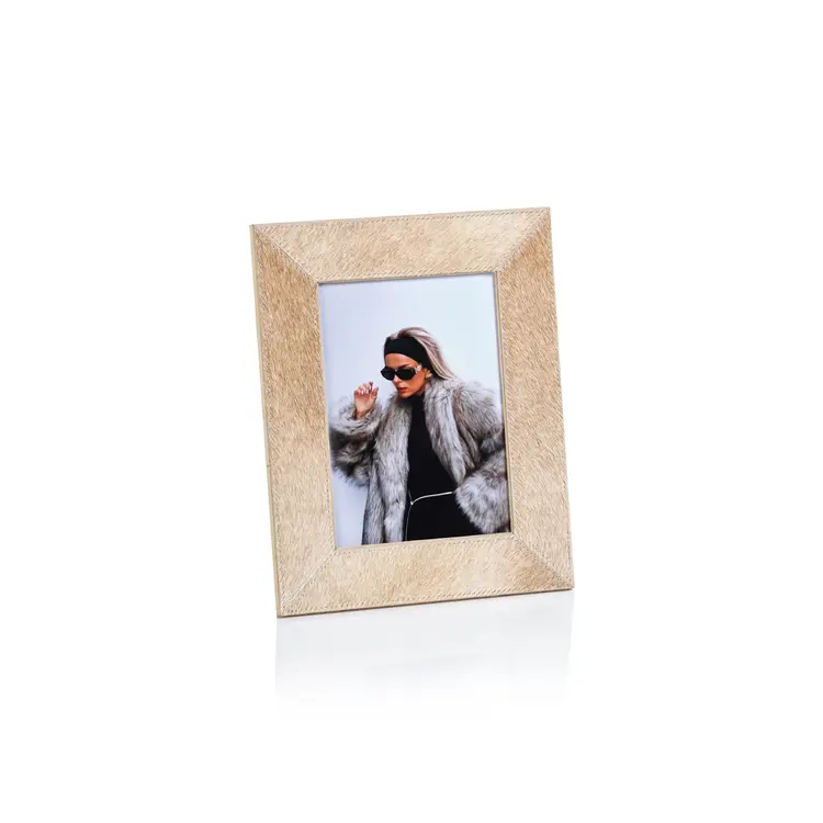 Corviglia Hair On Hide Leather 5" x 7" Photo Frame
