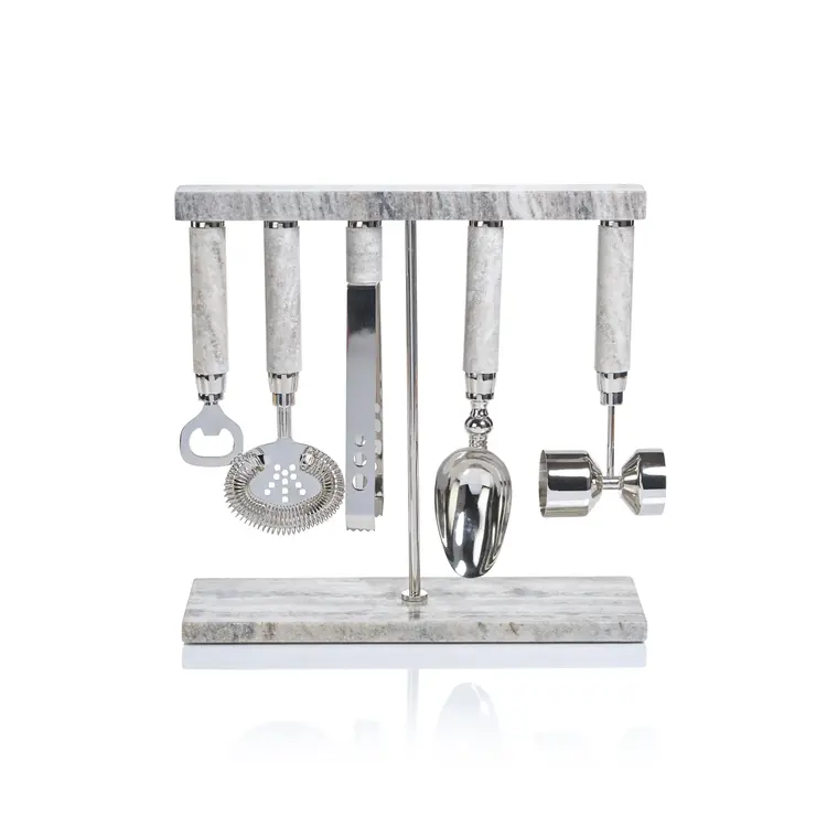 Five Piece Bar Tool Set- Marble