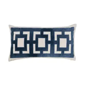 NV Corbin Navy Blue Pillow, 14" x 26"