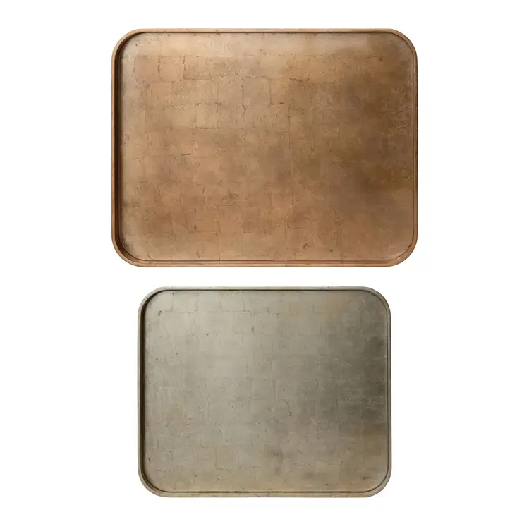 MDF Lacquered Trays w/ Foil-