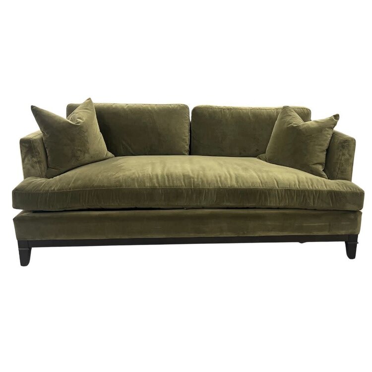 Atelier Home Ames Sofa- Vintage Velvet Olive Carbon Oak