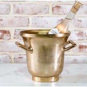 7.5" H Elegant Gold Ice Bucket