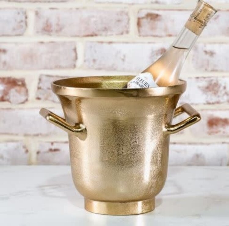 7.5" H Elegant Gold Ice Bucket