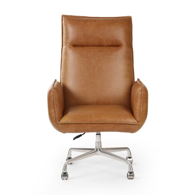 Four Hands Lionel Desk Chair- Chaps Saddle