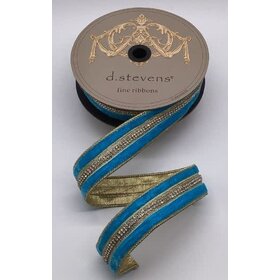 Velvet Iris Crystal Side Trim, Ocean Blue