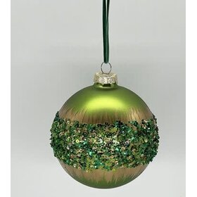 Glass Orbiting Bead, Green