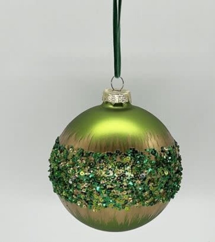 Glass Orbiting Bead, Green
